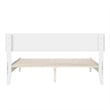 Pemberly Row Modern Solid Wood Low Profile Queen Platform Bed in White