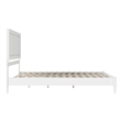 Pemberly Row Queen Solid Wood Low Profile Platform Bed in White