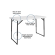 Pemberly Row 4 ft. Centerfold Blowmold Adjustable Height Utility Table in White