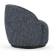 Pemberly Row Polyester Fabric 360-Degree Swivel Accent Chair Blue