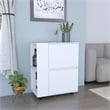 Pemberly Row Modern / Contemporary Bar Cart White Engineered Wood
