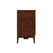 Pemberly Row Queen Wood Murphy Bed Chest w/ Mattress & Built-in Charger - Walnut