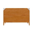 Pemberly Row Queen Murphy Bed Chest w/ Mattress & Built-in Charger in Toffee