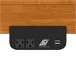 Pemberly Row Queen Murphy Bed Chest w/ Mattress & Built-in Charger in Toffee