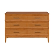 Pemberly Row Queen Murphy Bed Chest w/ Mattress & Built-in Charger in Toffee