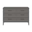 Pemberly Row Queen Wood Murphy Bed Chest with Mattress & Built-in Charger - Gray