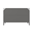 Pemberly Row Queen Wood Murphy Bed Chest with Mattress & Built-in Charger - Gray