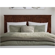 Pemberly Row King Wood Platform Bed with Matching Footboard and Drawers - Walnut