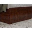Pemberly Row King Wood Platform Bed with Matching Footboard and Drawers - Walnut