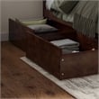 Pemberly Row King Wood Platform Bed with Matching Footboard and Drawers - Walnut