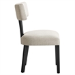 Pemberly Row Dining Chairs - Set of 2 in Heathered Weave Ivory Black