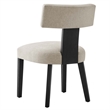 Pemberly Row Dining Chairs - Set of 2 in Heathered Weave Ivory Black