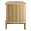 Pemberly Row Modern / Contemporary Wood Open Nightstand in Oak