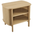 Pemberly Row Modern / Contemporary Wood Open Nightstand in Oak
