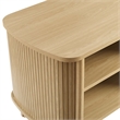 Pemberly Row Modern / Contemporary Wood Open Nightstand in Oak