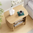 Pemberly Row Modern / Contemporary Wood Open Nightstand in Oak
