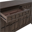 Pemberly Row Modern / Contemporary Wood Buffet in Saddle Brown