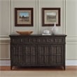 Pemberly Row Modern / Contemporary Wood Buffet in Saddle Brown