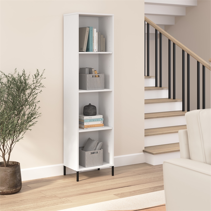 Pemberly Row Modern / Contemporary Narrow Bookcase - Engineered Wood