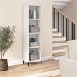 Pemberly Row Modern / Contemporary Narrow Bookcase - Engineered Wood
