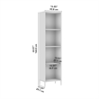 Pemberly Row Modern / Contemporary Narrow Bookcase - Engineered Wood