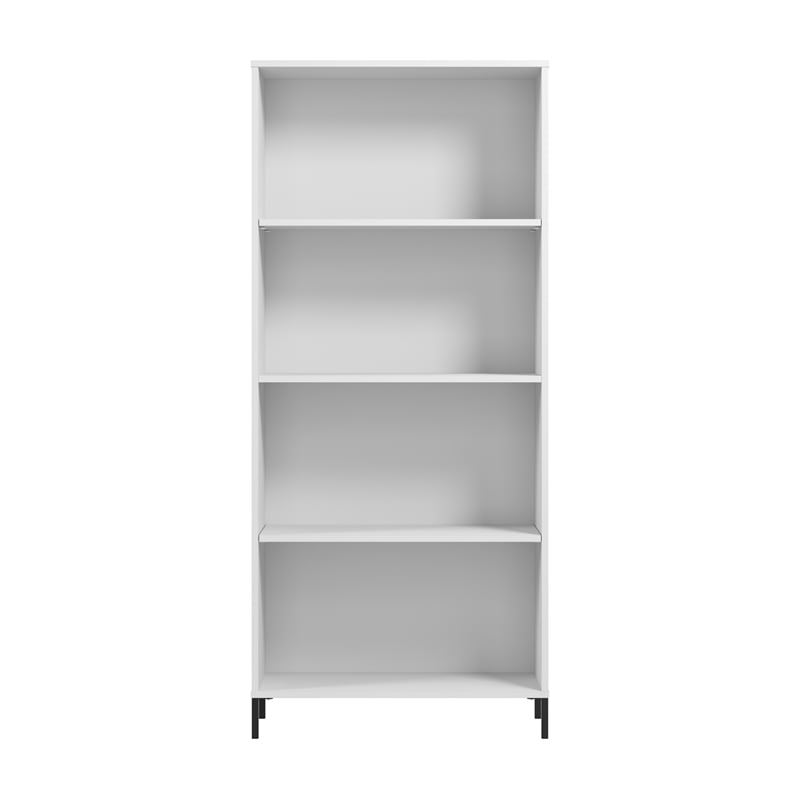 Pemberly Row Contemporary 4 Shelf Bookcase - Engineered Wood