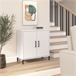 Pemberly Row Low Storage Cabinet with Doors - Engineered Wood