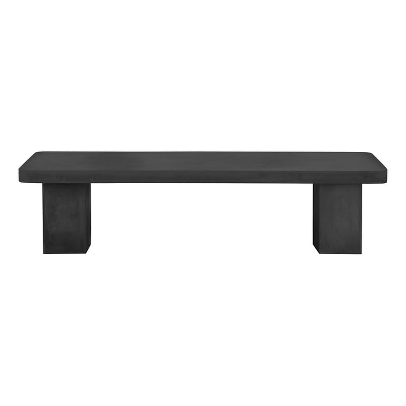 Pemberly Row Modern Media Unit Extra Large In Black Concrete