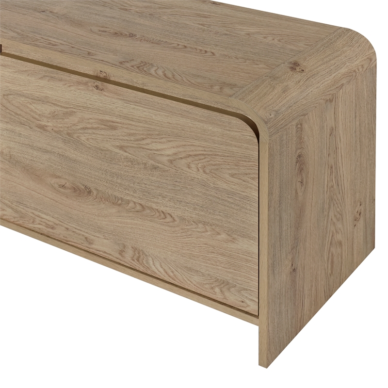 Pemberly Row Modern Wood TV Console for TVs up to 82