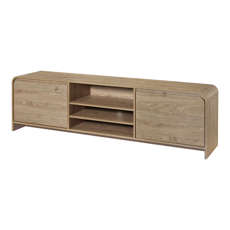 Pemberly Row Modern Wood TV Console for TVs up to 82