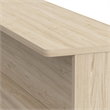 Pemberly Row 60W x 72D L Shaped Reception Desk in Natural Elm - Engineered Wood