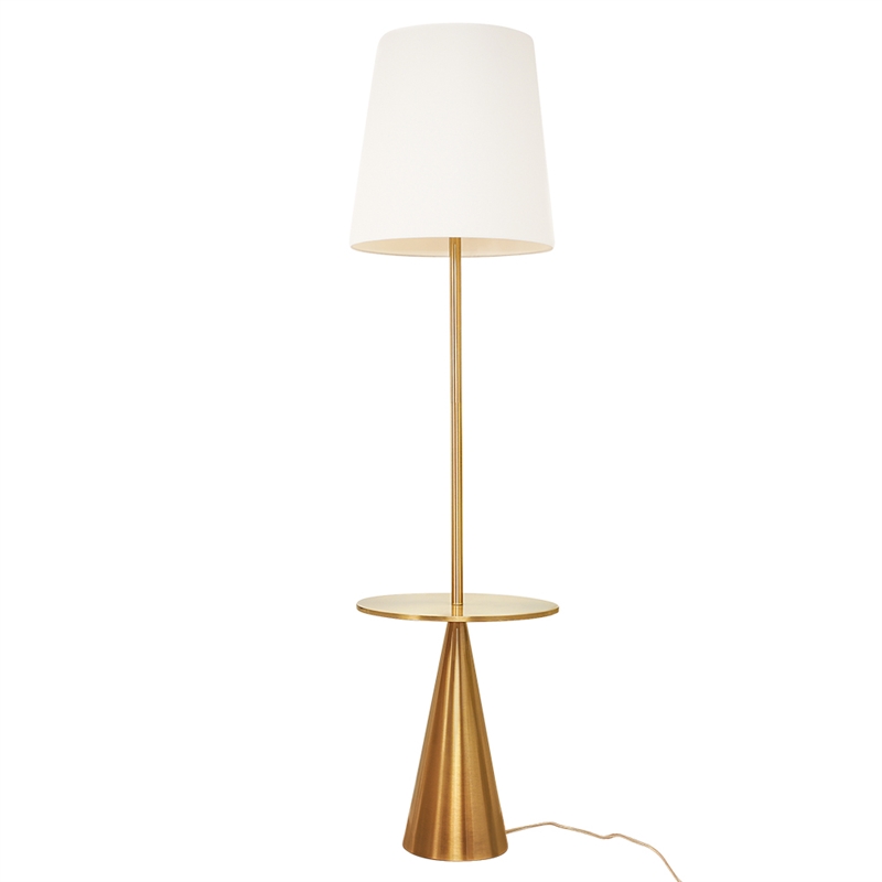 Pemberly Row Modern / Contemporary Luminary Metal Brass Floor Lamp