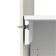 Pemberly Row Engineered Wood Closet 24W Organizer with Shoe Shelves Rods Cubbies