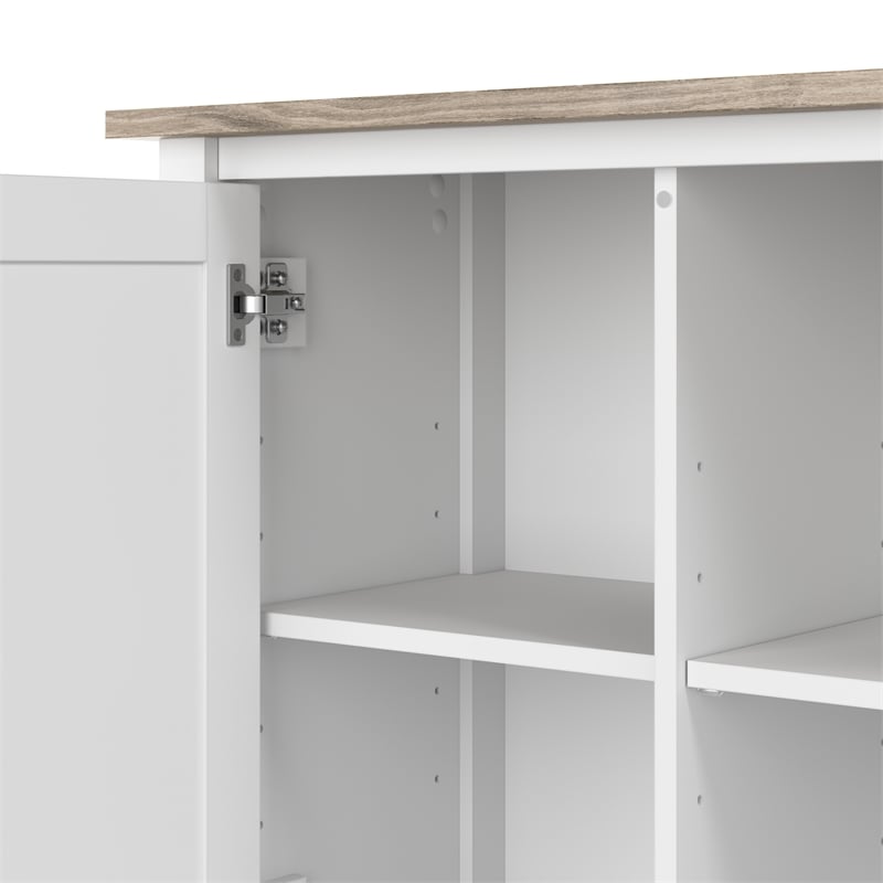 Pemberly Row 48W Tall TV Stand Media Console - Engineered Wood