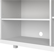 Pemberly Row 60W TV Stand with Doors and Shelves - Engineered Wood