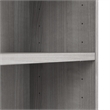 Pemberly Row Engineered Wood Universal Tall 5 Shelf Bookcase Set - Platinum Gray