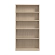 Pemberly Row Universal Tall 5 Shelf Bookcase in Natural Elm - Engineered Wood