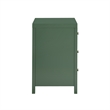 Pemberly Row Modern 3-drawer Vintage Green Painted Wood Nightstand
