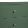 Pemberly Row Modern 3-drawer Vintage Green Painted Wood Nightstand