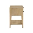 Pemberly Row Contemporary 1-drawer Natural Finish Wood Nightstand