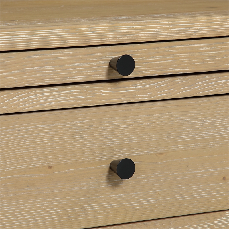 Pemberly Row Contemporary 1-drawer Natural Finish Wood Nightstand