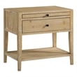 Pemberly Row Contemporary 1-drawer Natural Finish Wood Nightstand