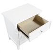 Pemberly Row Contemporary 3-drawer White Wood Storage Nightstand