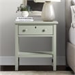Pemberly Row Modern 1-Drawer Antique Gray Wood Storage Nightstand