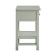 Pemberly Row Modern 1-Drawer Antique Gray Wood Storage Nightstand