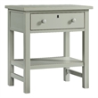Pemberly Row Modern 1-Drawer Antique Gray Wood Storage Nightstand