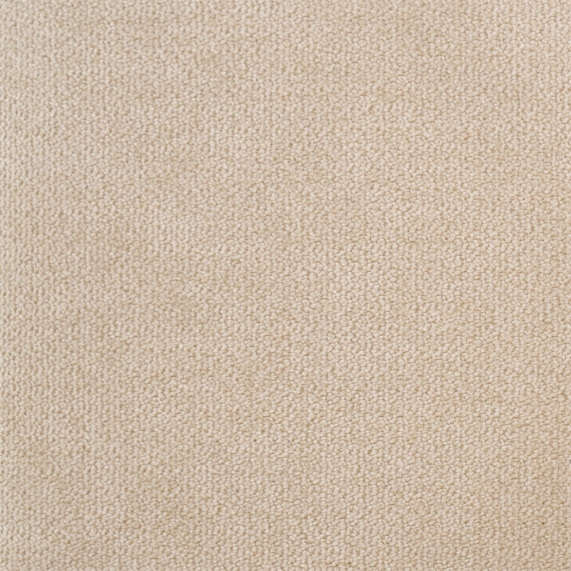 Pemberly Row Mid Back Armless Office Chair with Wheels in Soft Beige Fabric