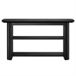 Pemberly Row Modern / Contemporary Wood Console Table in Black