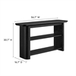 Pemberly Row Modern / Contemporary Wood Console Table in Black