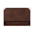 Pemberly Row Queen Wood Murphy Bed Chest w/ Mattress & Built-in Charger - Walnut